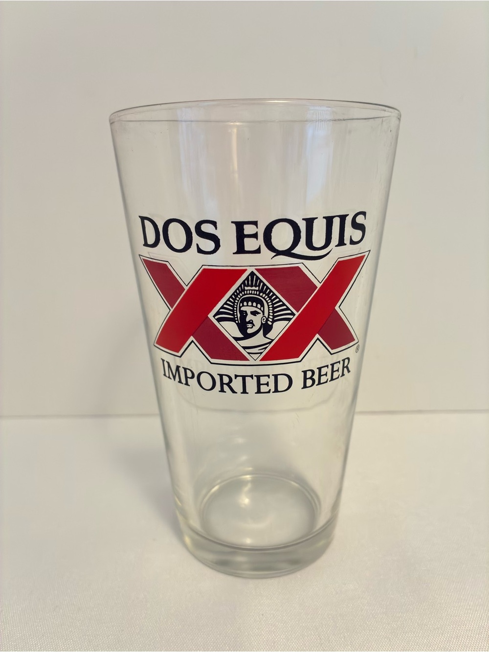 Dos Equis XX Imported Beer Pint Glass